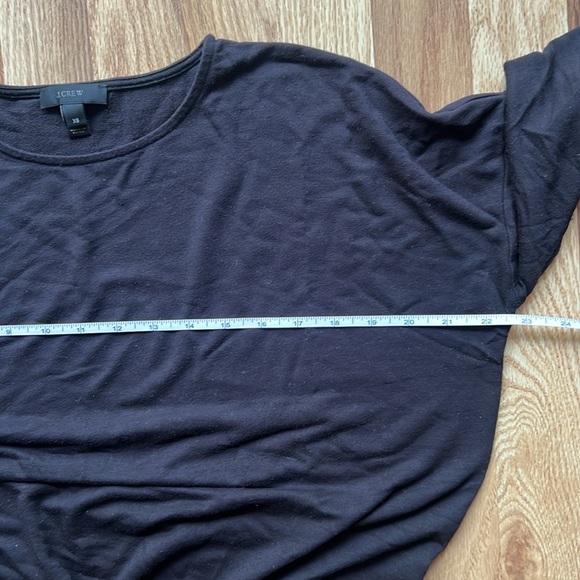 J. Crew Black Tie Front Long Sleeve Tee - Picture 9 of 11